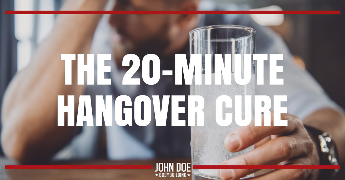 man with hangover