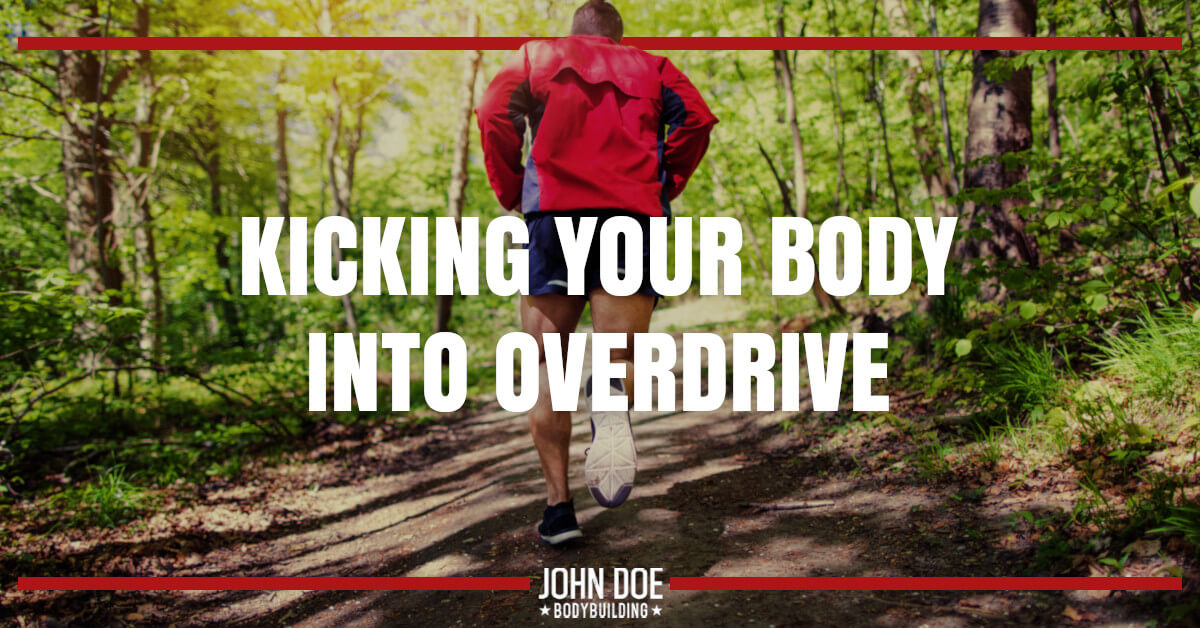 man trail jogging