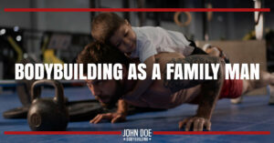 man doing a push-up with son on his back