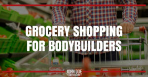 man pushing shopping cart