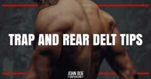 back and shoulders of muscular man