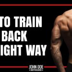 muscular man's back