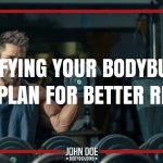 man working out in front of a mirror